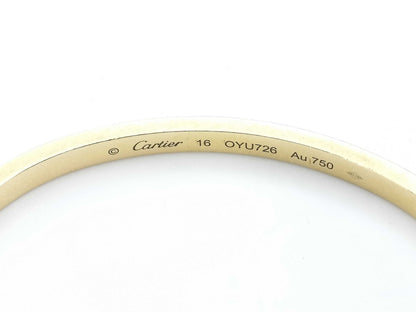 Cartier Love Bracelet Small #16 Yellow Gold AU750 18.5g Bracelet/Bangle 