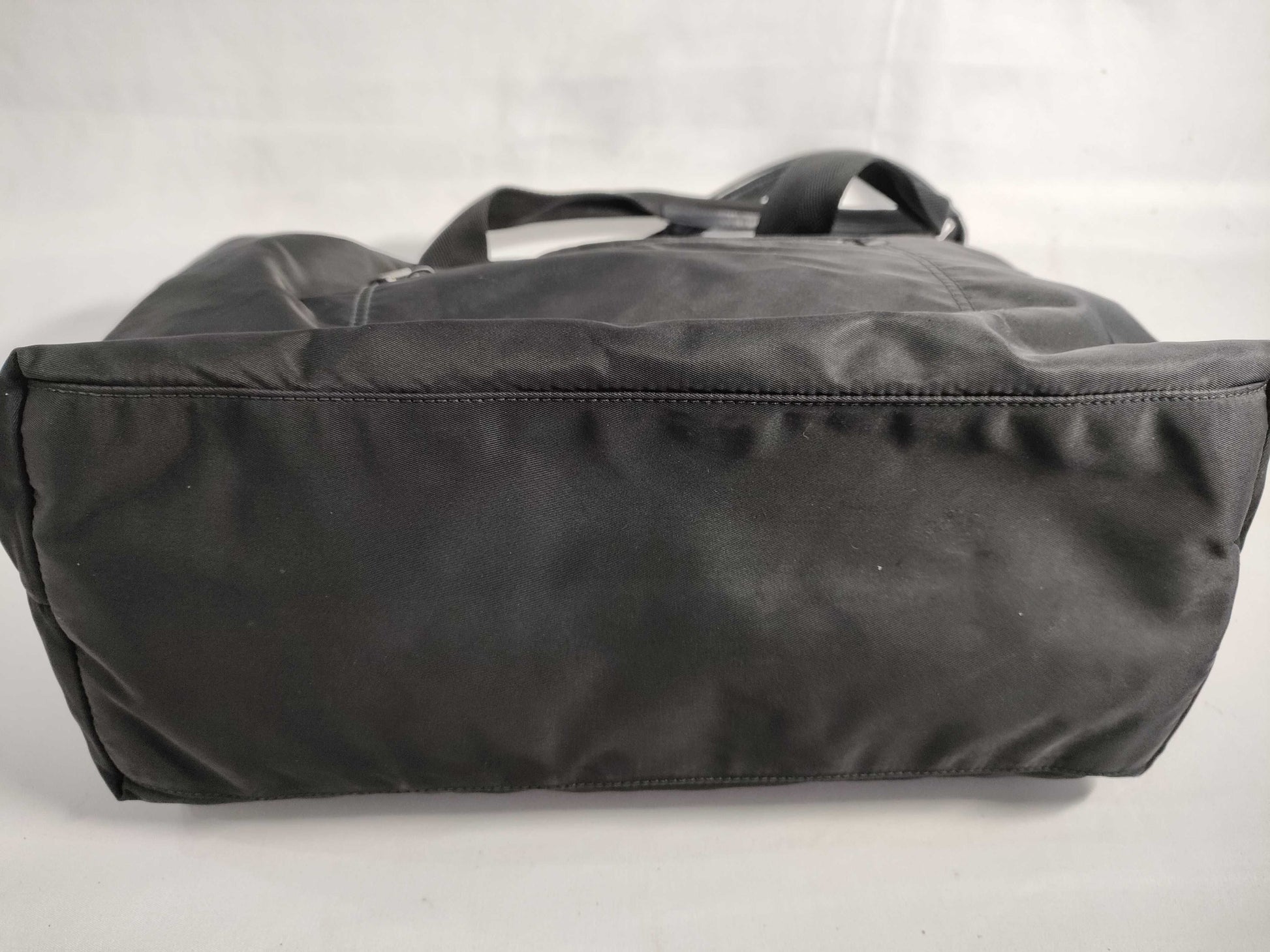 PRADA Nylon Handbag, Black Nylon, BR4377