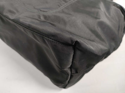 PRADA Nylon Handbag, Black Nylon, BR4377
