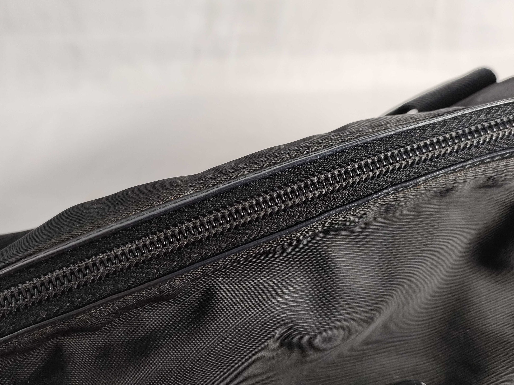 PRADA Nylon Handbag, Black Nylon, BR4377