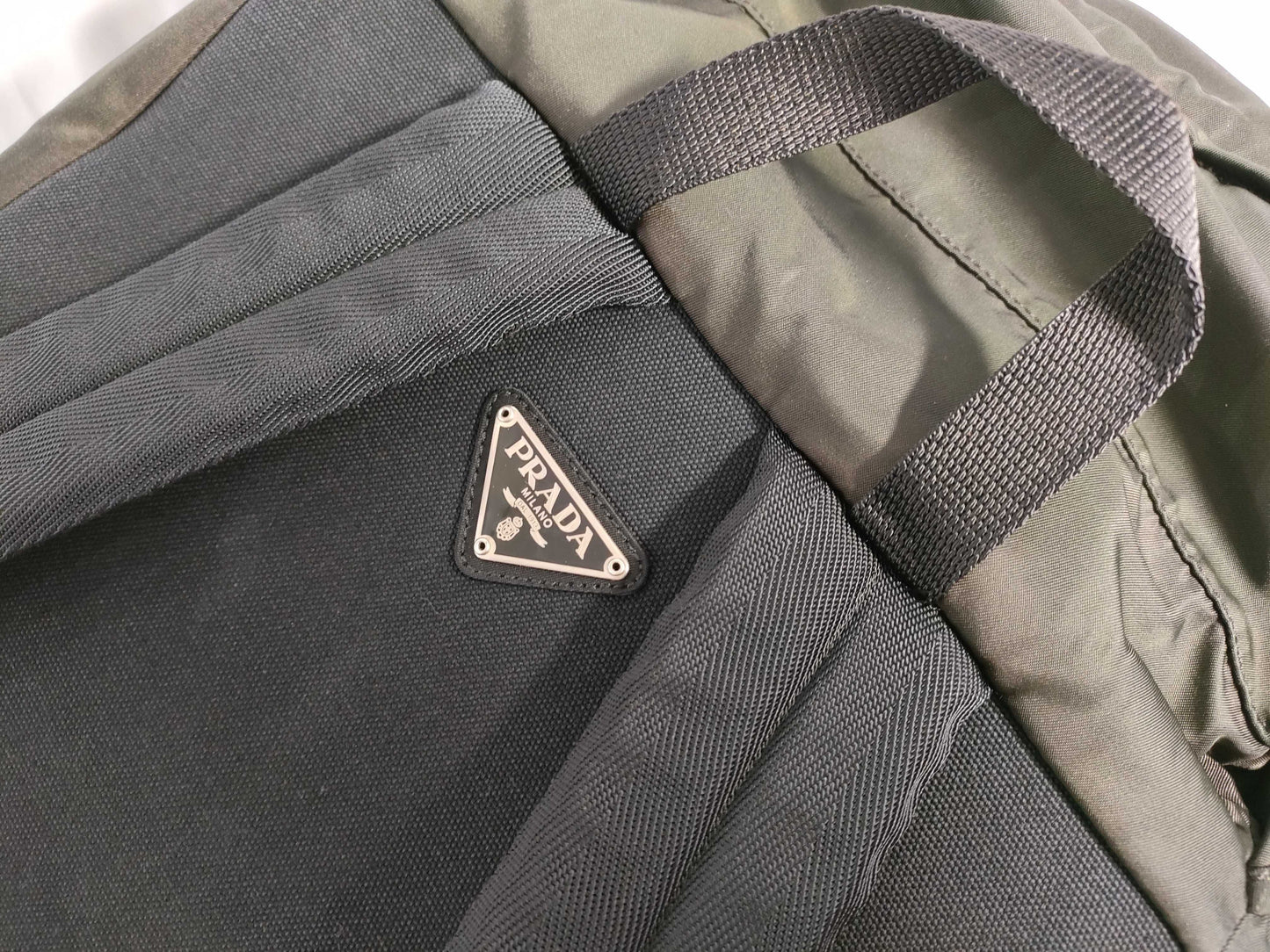 PRADA Nylon Backpack Green