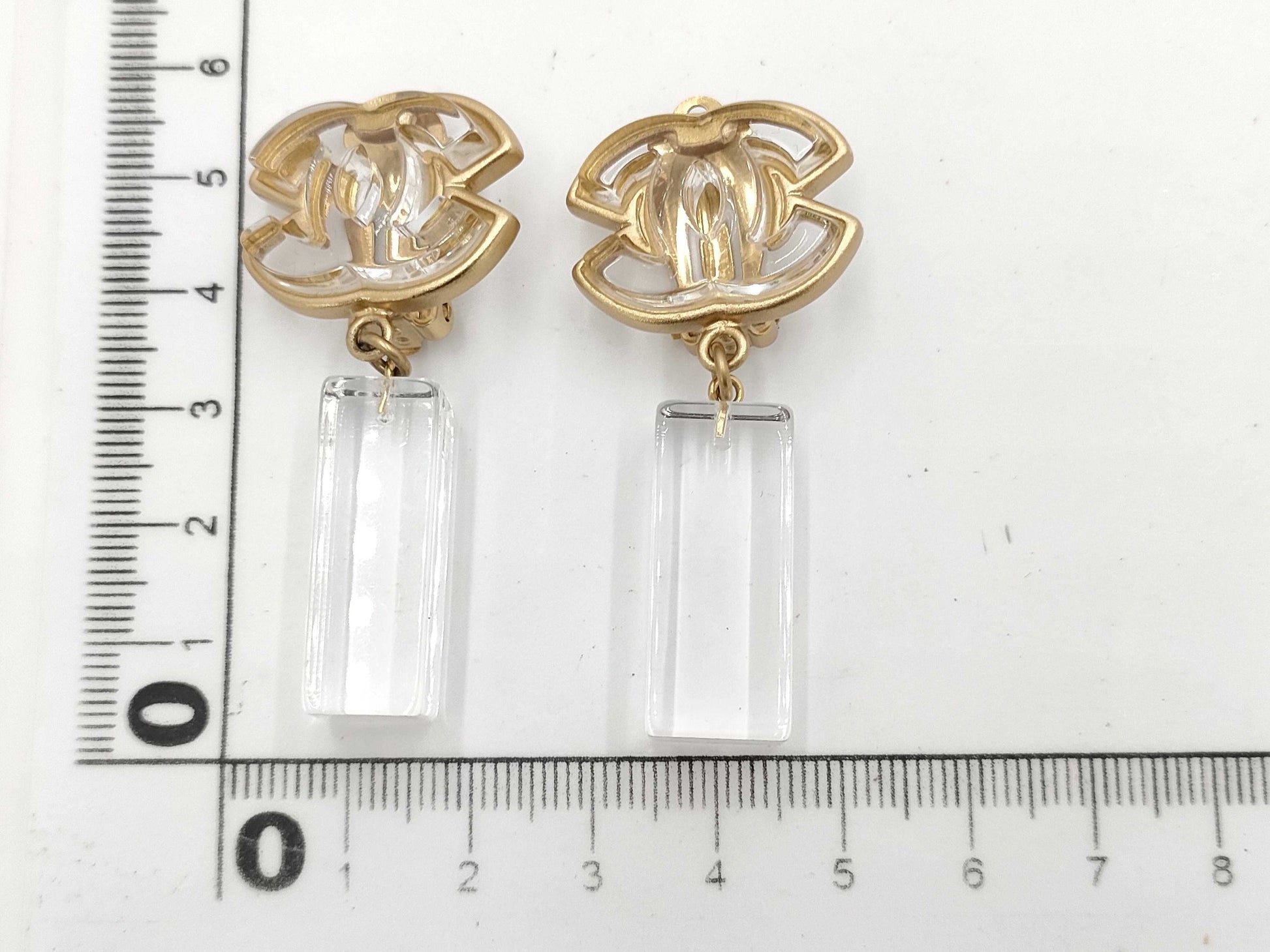 CHANEL Coco Mark Clear 01P Earrings
