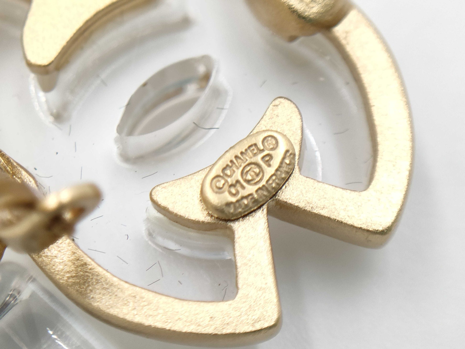 CHANEL Coco Mark Clear 01P Earrings