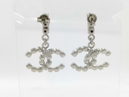 CHANEL Coco Mark Rhinestone 00A Earrings