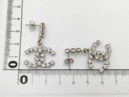 CHANEL Coco Mark Rhinestone 00A Earrings