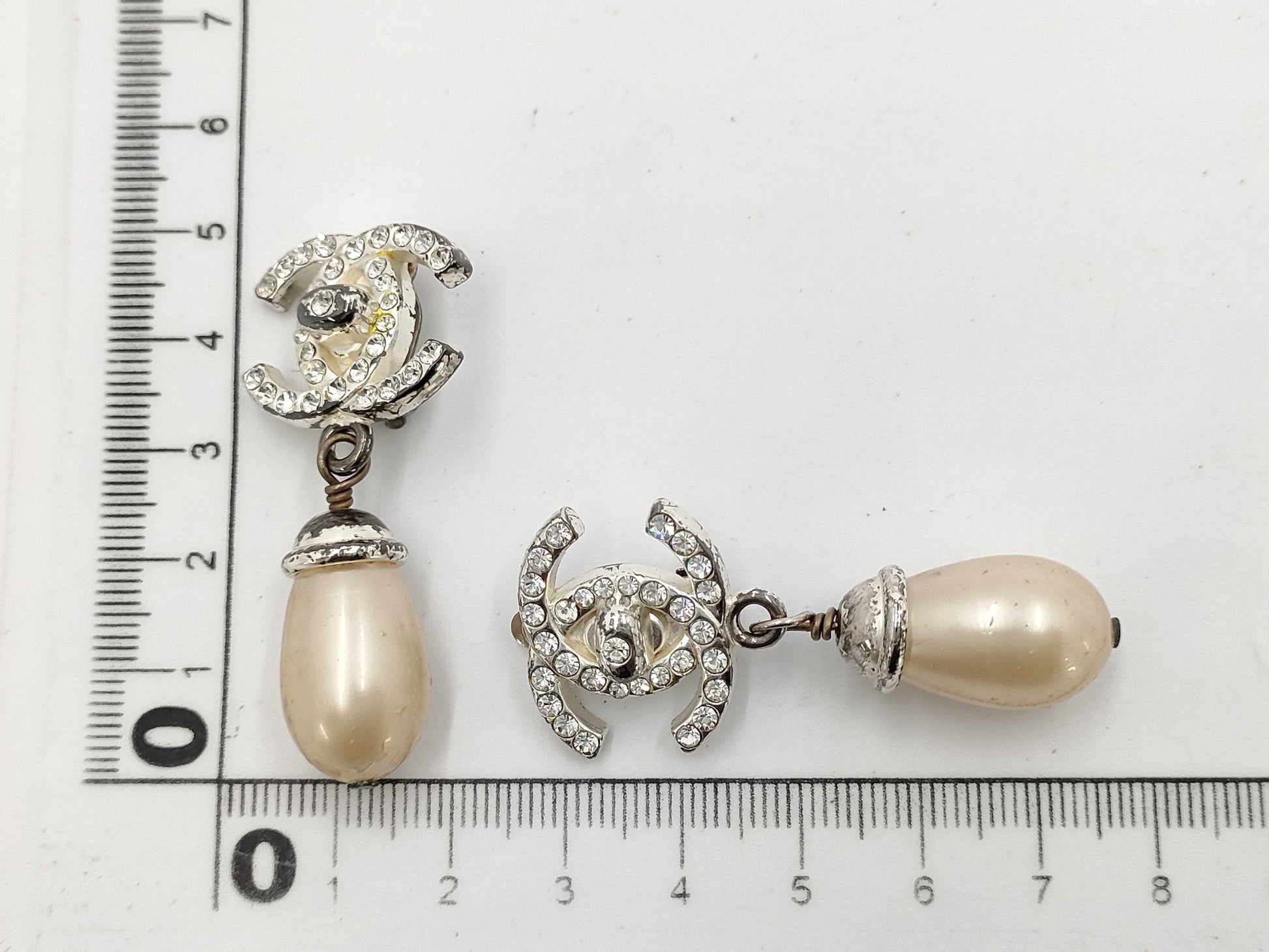 CHANEL Coco Mark Pearl 96A Earrings