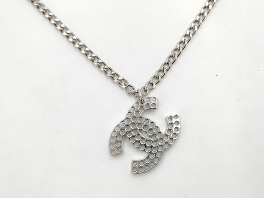 CHANEL Coco Mark Punching Long 03P Necklace