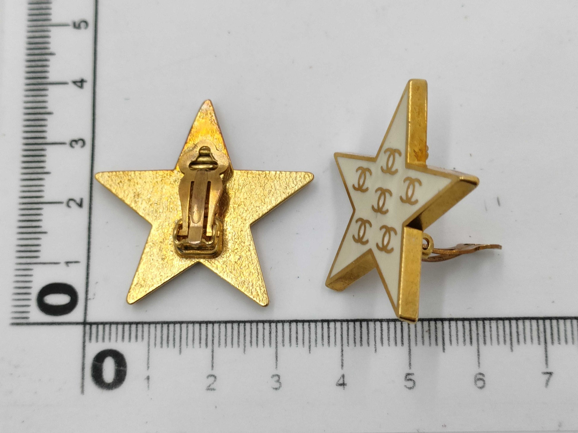 CHANEL Coco Mark Star 01P Earrings