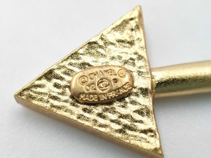CHANEL Heart Arrow 02P Brooch