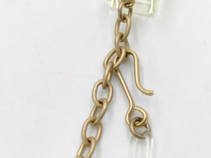 CHANEL Coco Mark Clear Cube 01P Necklace