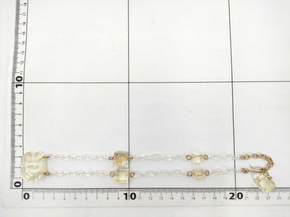 CHANEL Coco Mark Clear Cube 01P Necklace