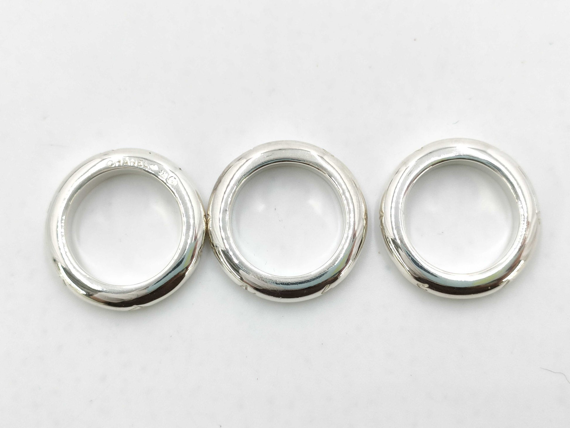 CHANEL Chanel logo triple ring