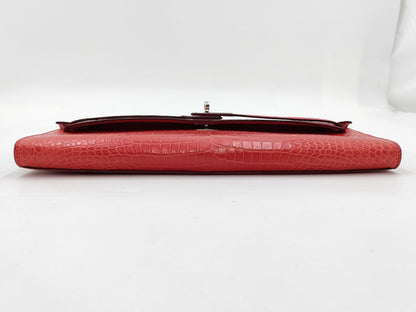 HERMES Kelly Cut Polosus Matte Handbag with X Stamp and Silver Hardware