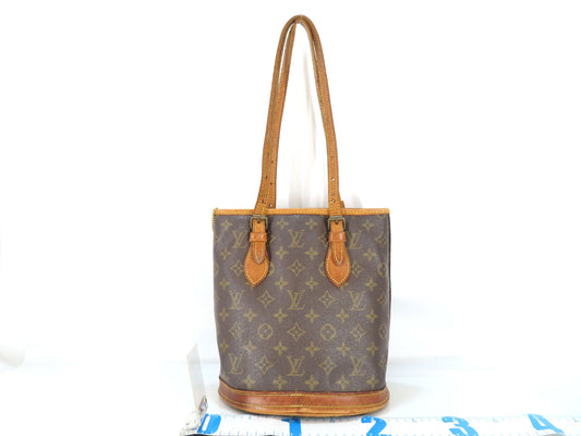 LOUIS VUITTON Monogram Monogram Bucket PM M42238 FL0053 Tote Bag