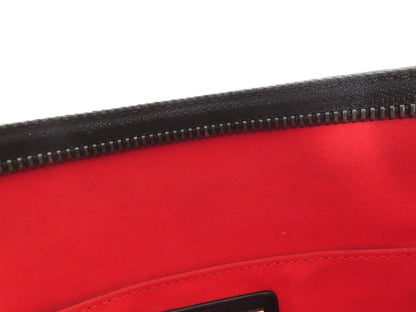 Christian Louboutin Studded Shoulder Bag/Clutch Bag in Black Leather