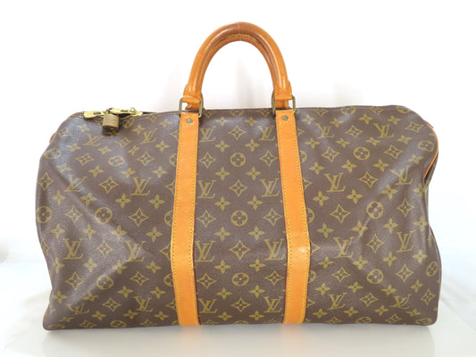 LOUIS VUITTON Monogram Keepall 50 M41426 FH0920 Boston Bag