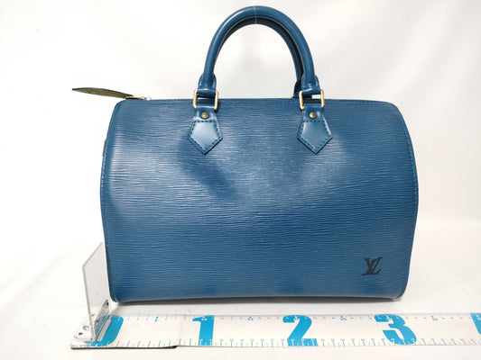 LOUIS VUITTON Epi Speedy 30 Toledo Blue M43005 VI0974 Handbag