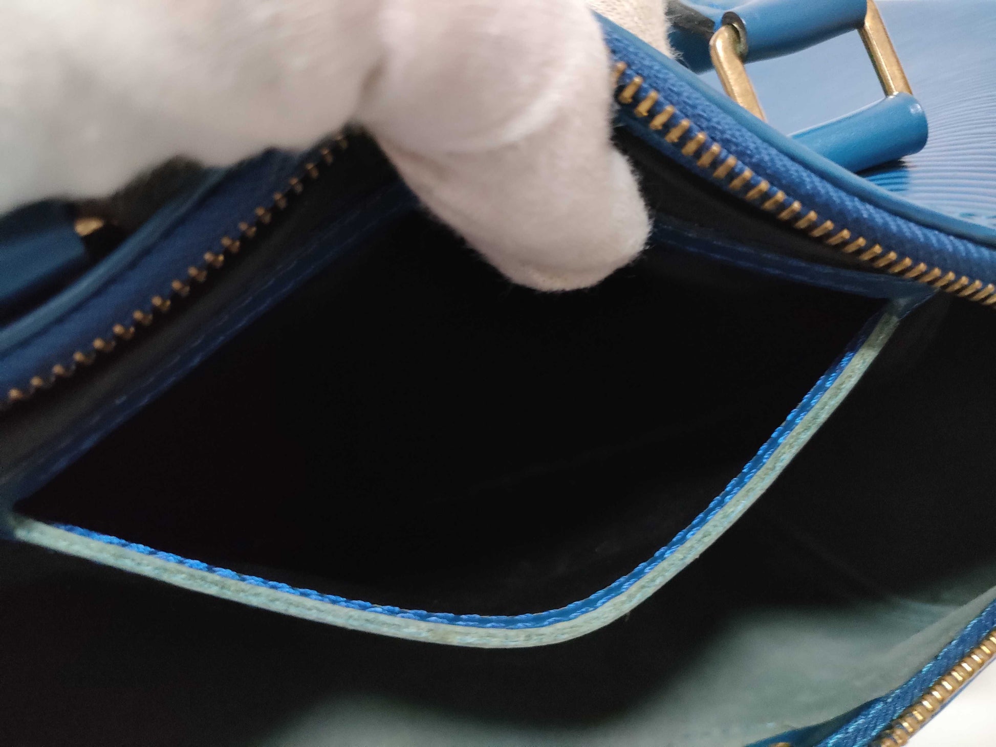LOUIS VUITTON Epi Speedy 30 Toledo Blue M43005 VI0974 Handbag