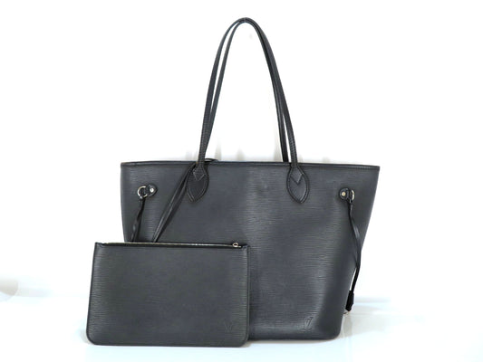 LOUIS VUITTON Epi Neverfull MM Noir M40932 CA1173 Tote Bag
