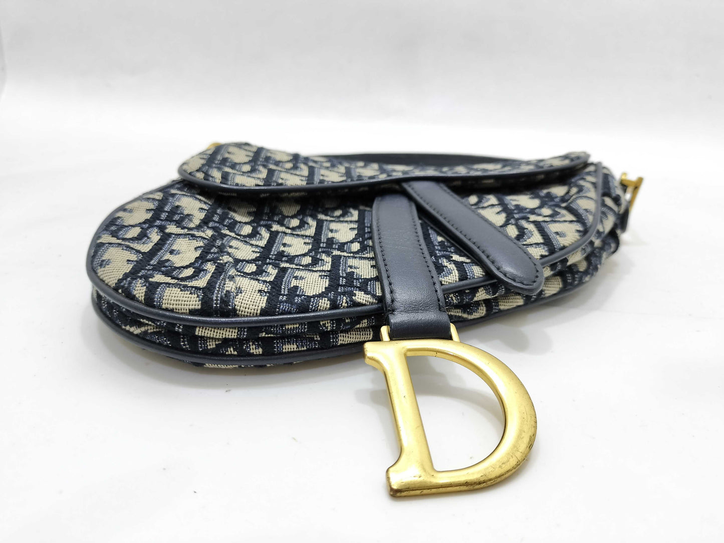 Dior Trotter Dior Oblique Saddle Bag Canvas Shoulder Bag Handbag