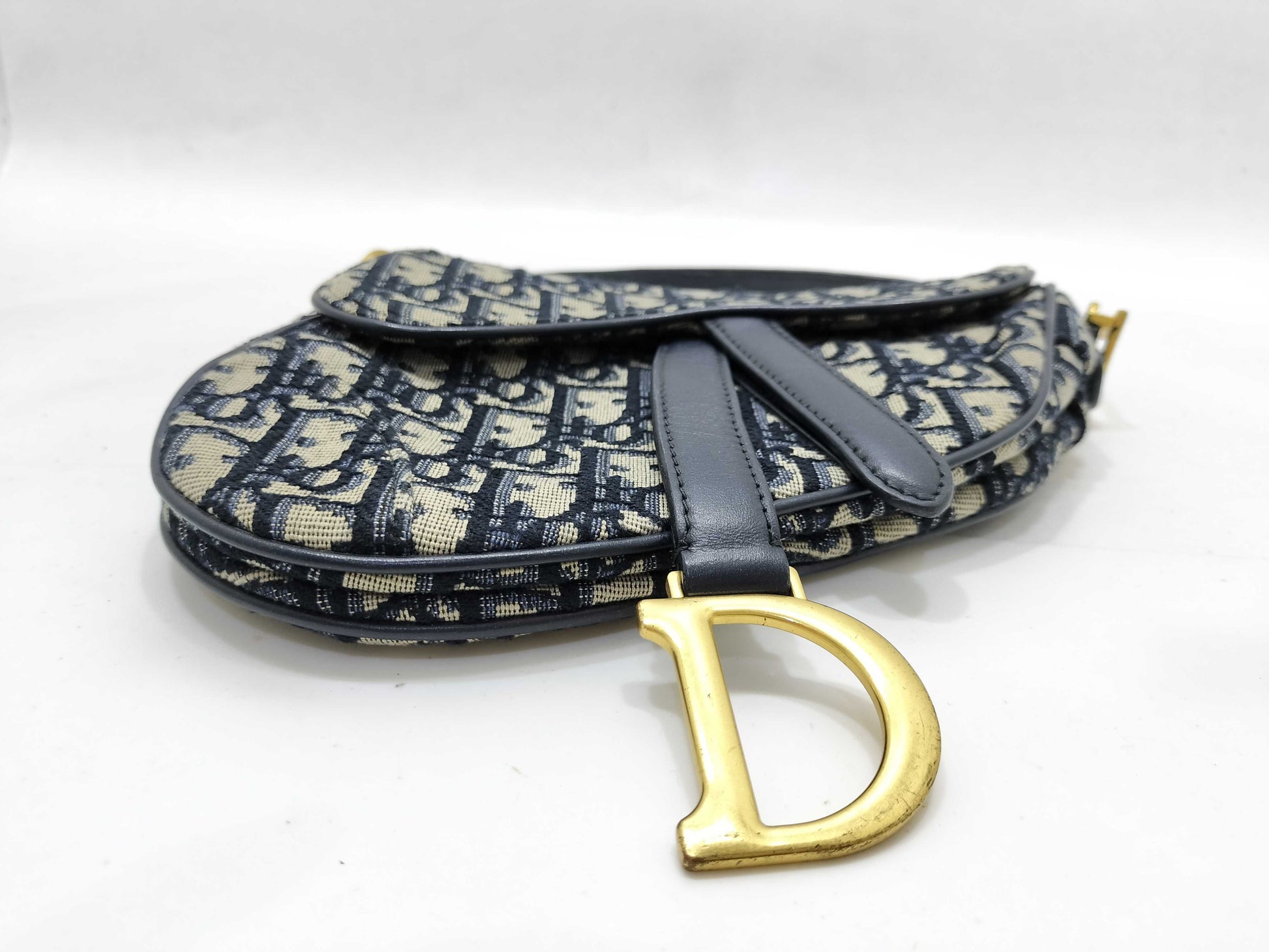 Dior Trotter Dior Oblique Saddle Bag Canvas Shoulder Bag Handbag