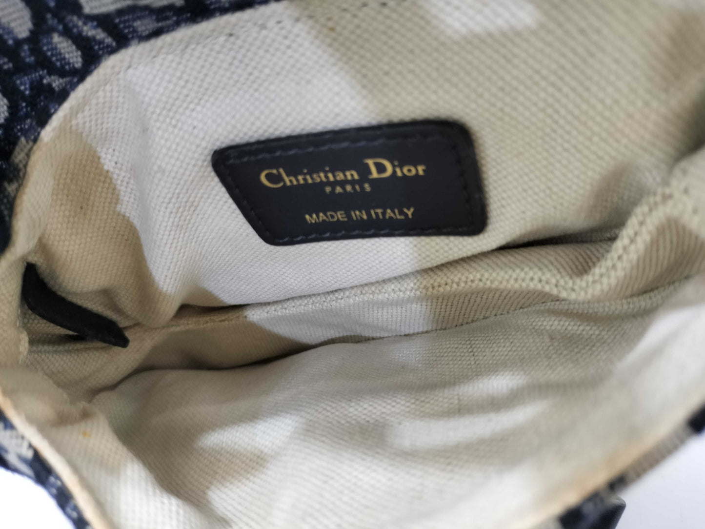 Dior Trotter Dior Oblique Saddle Bag Canvas Shoulder Bag Handbag