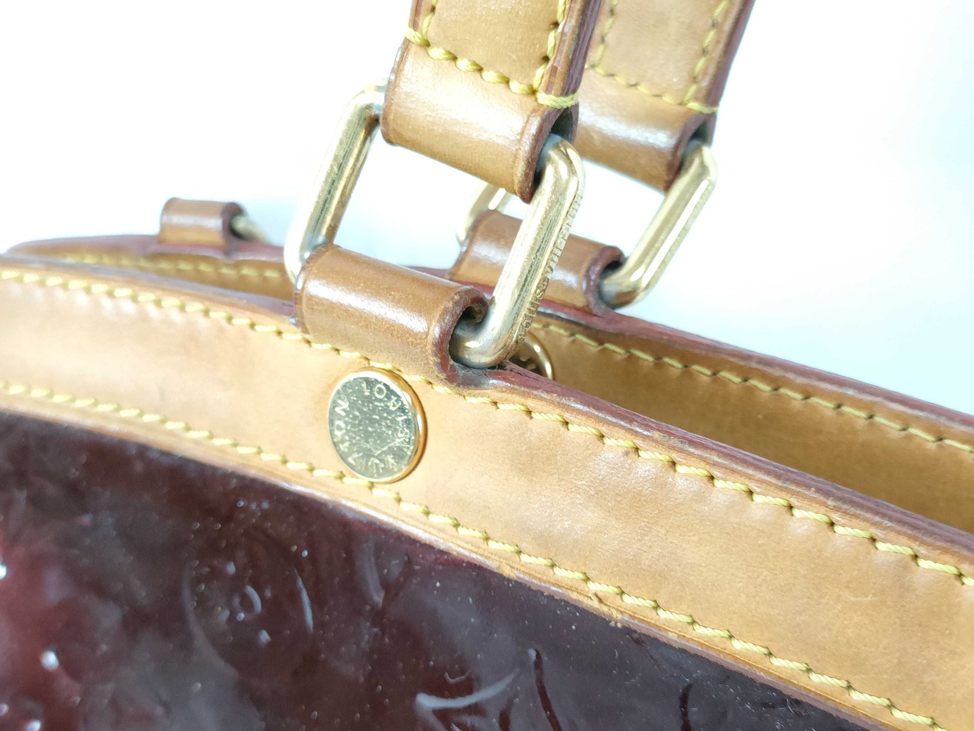 LOUIS VUITTON SR 3160 RFID Unverified Vernis Louis Vuitton Handbag