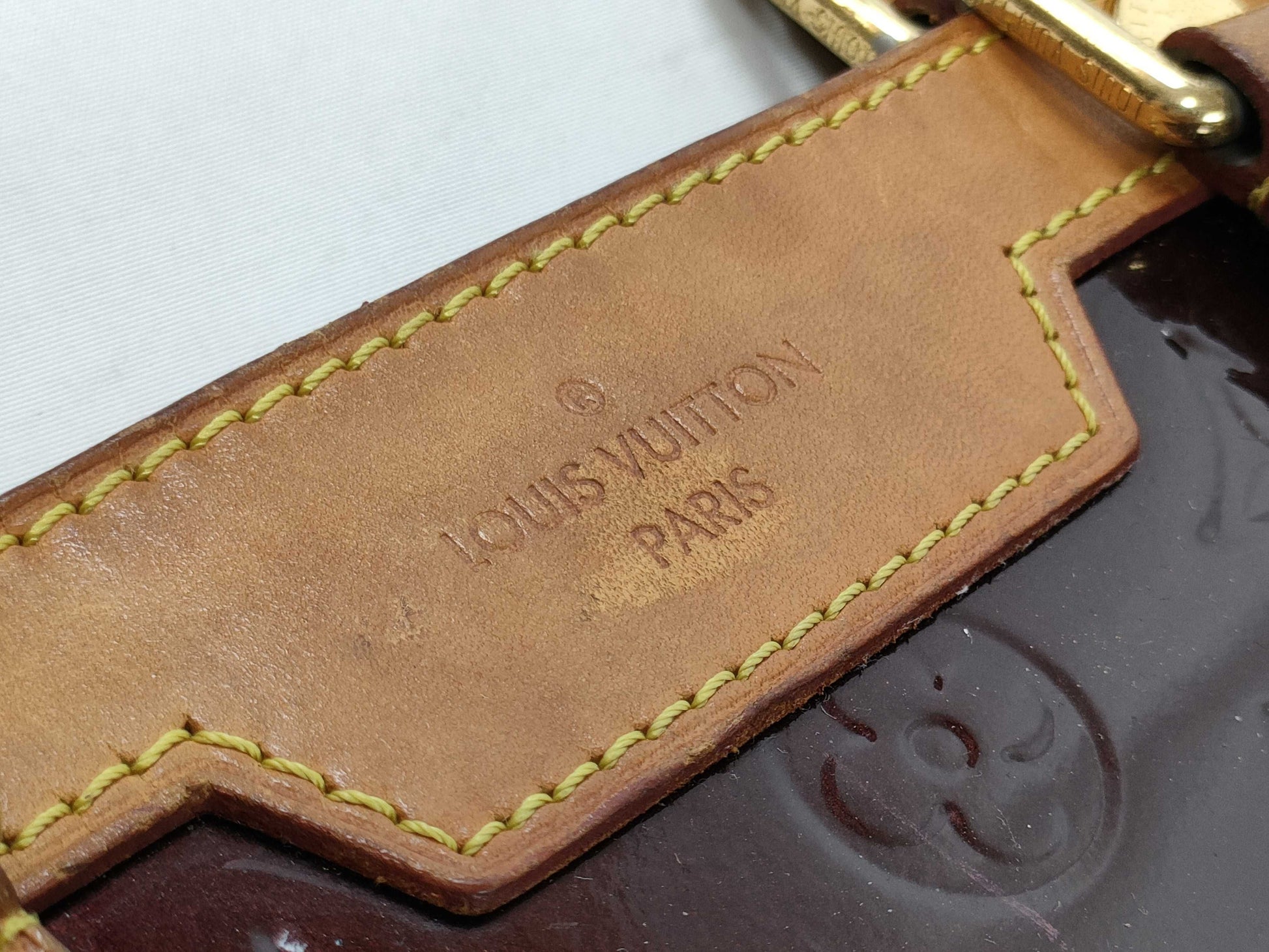 LOUIS VUITTON SR 3160 RFID Unverified Vernis Louis Vuitton Handbag