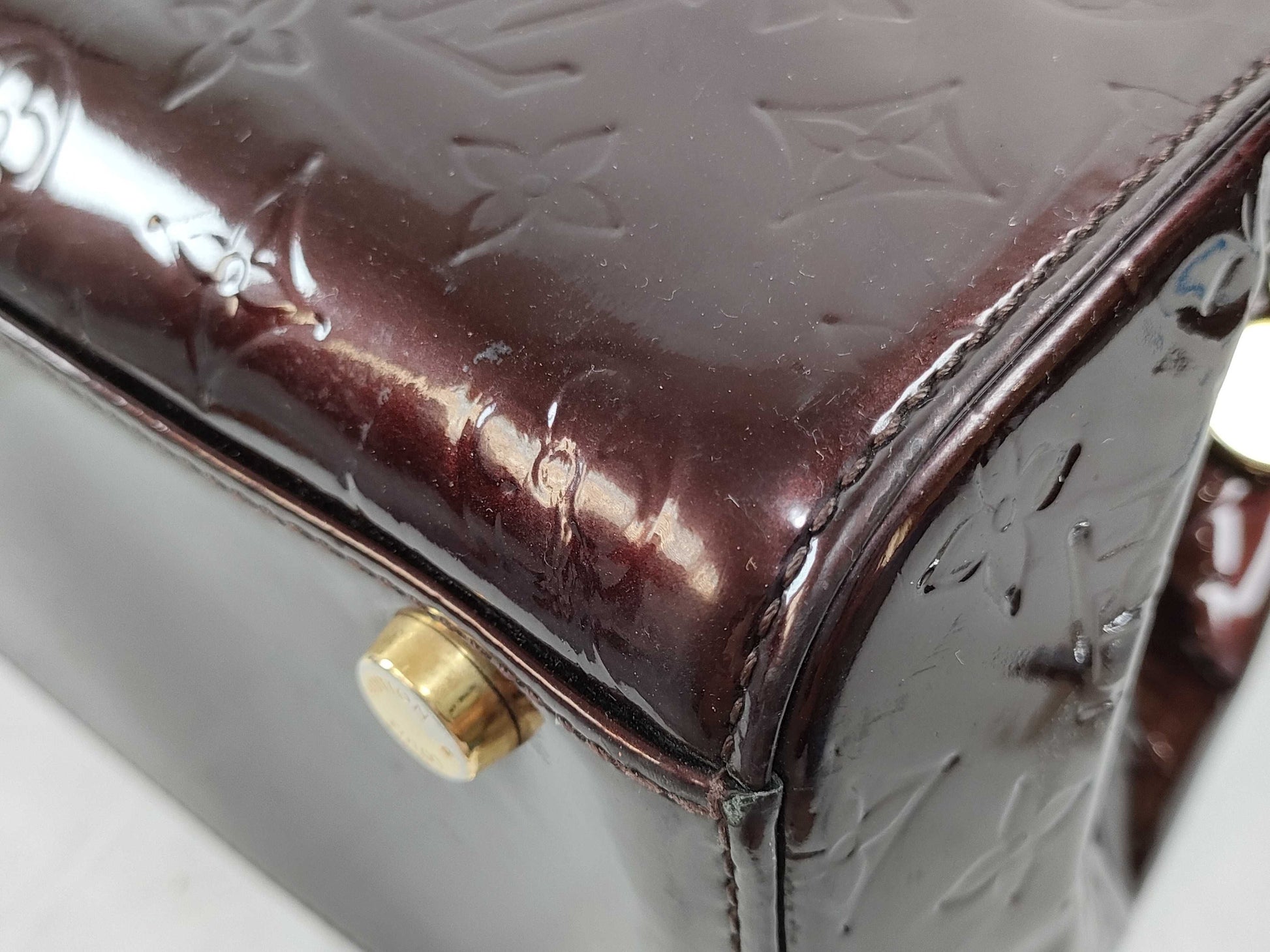 LOUIS VUITTON SR 3160 RFID Unverified Vernis Louis Vuitton Handbag