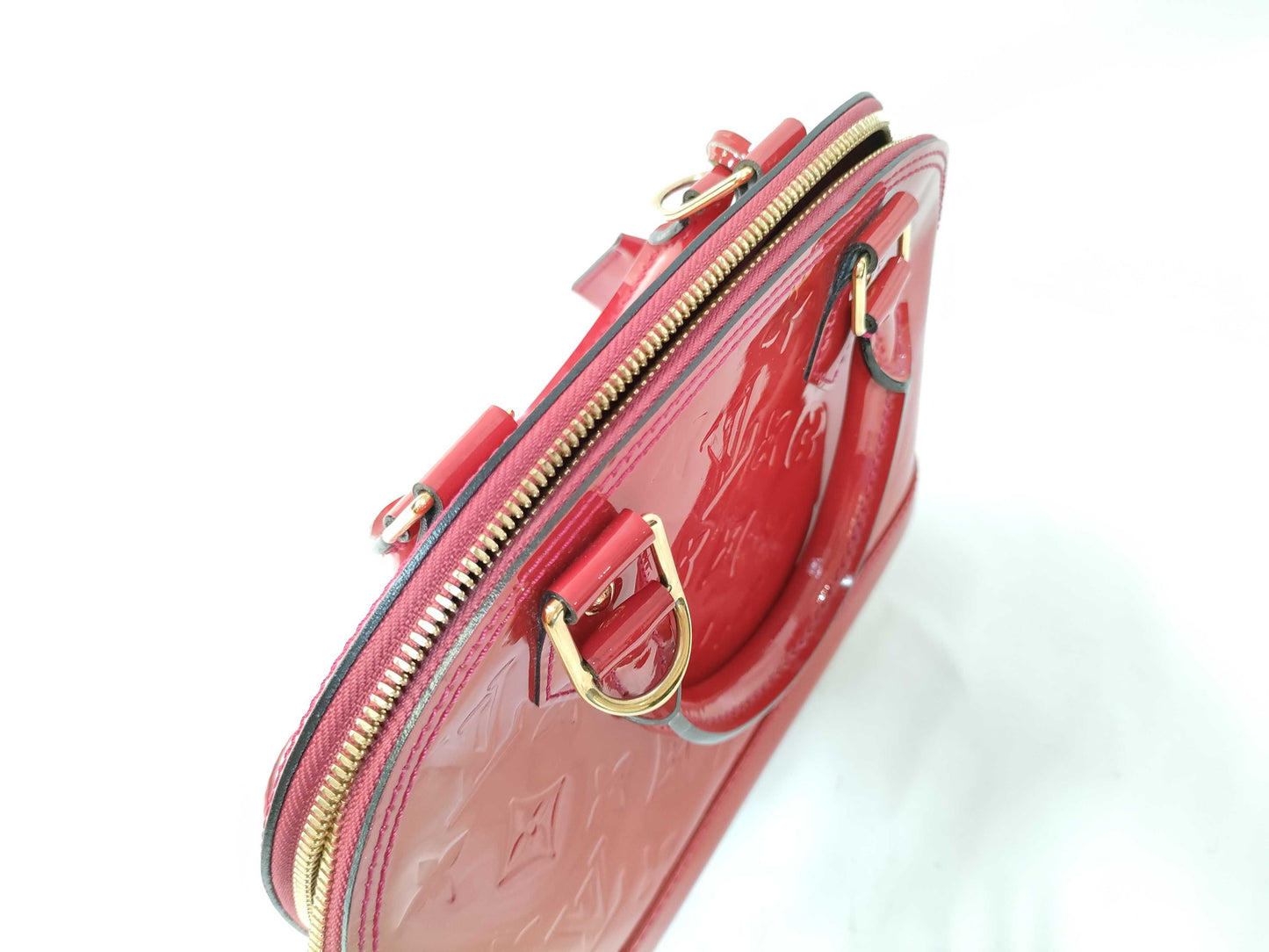 LOUIS VUITTON MI 0134 RFID Unverified Vernis Louis Vuitton Alma BB Handbag