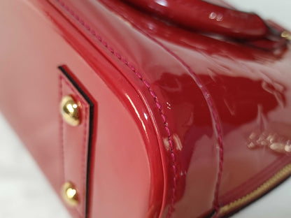 LOUIS VUITTON MI 0134 RFID Unverified Vernis Louis Vuitton Alma BB Handbag