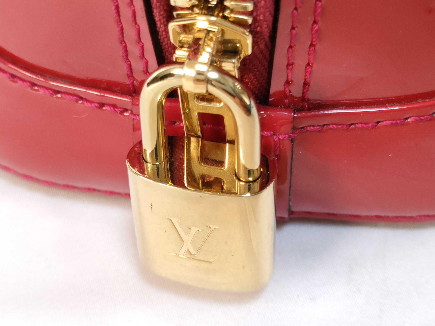 LOUIS VUITTON MI 0134 RFID Unverified Vernis Louis Vuitton Alma BB Handbag