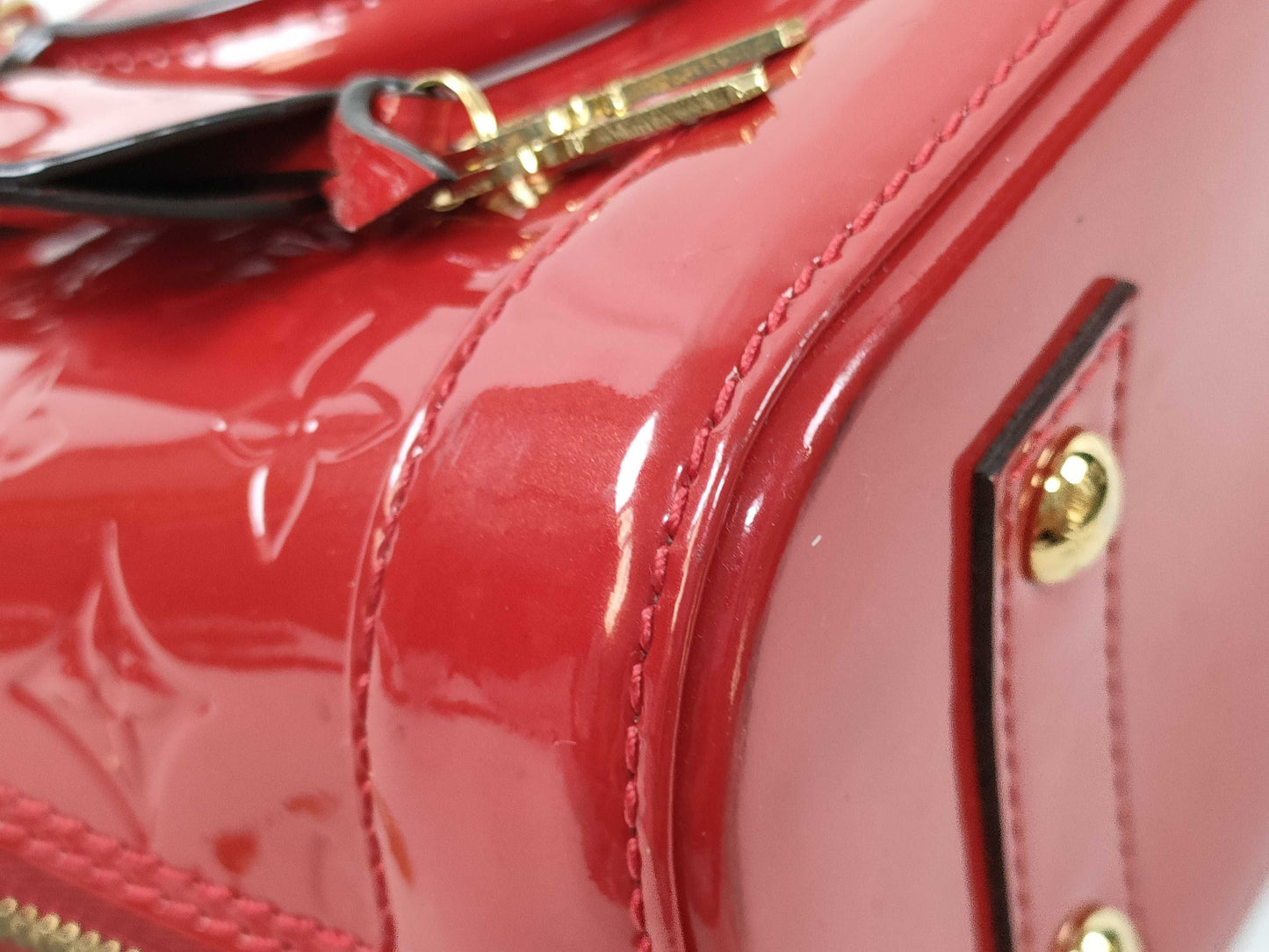 LOUIS VUITTON FL 2165 RFID Unverified Vernis Louis Vuitton Alma BB Handbag