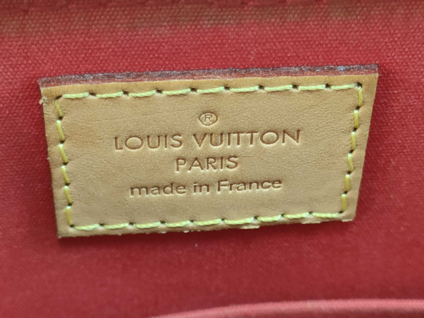 LOUIS VUITTON FL 2165 RFID Unverified Vernis Louis Vuitton Alma BB Handbag