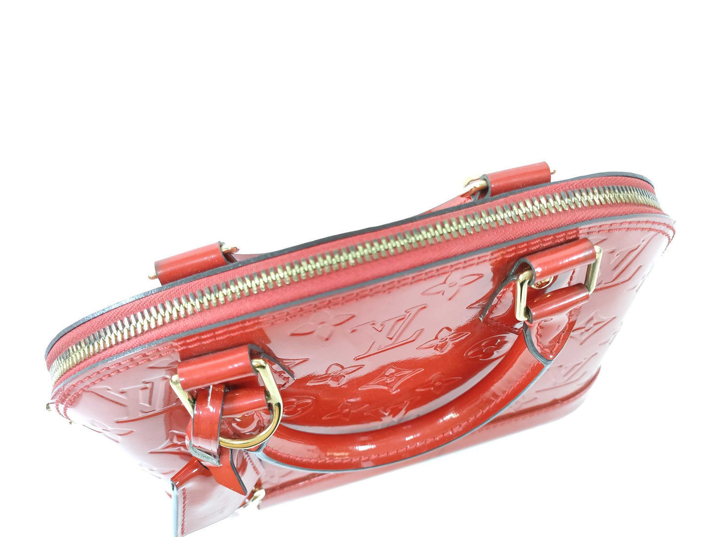 LOUIS VUITTON FL 2165 RFID Unverified Vernis Louis Vuitton Alma BB Handbag