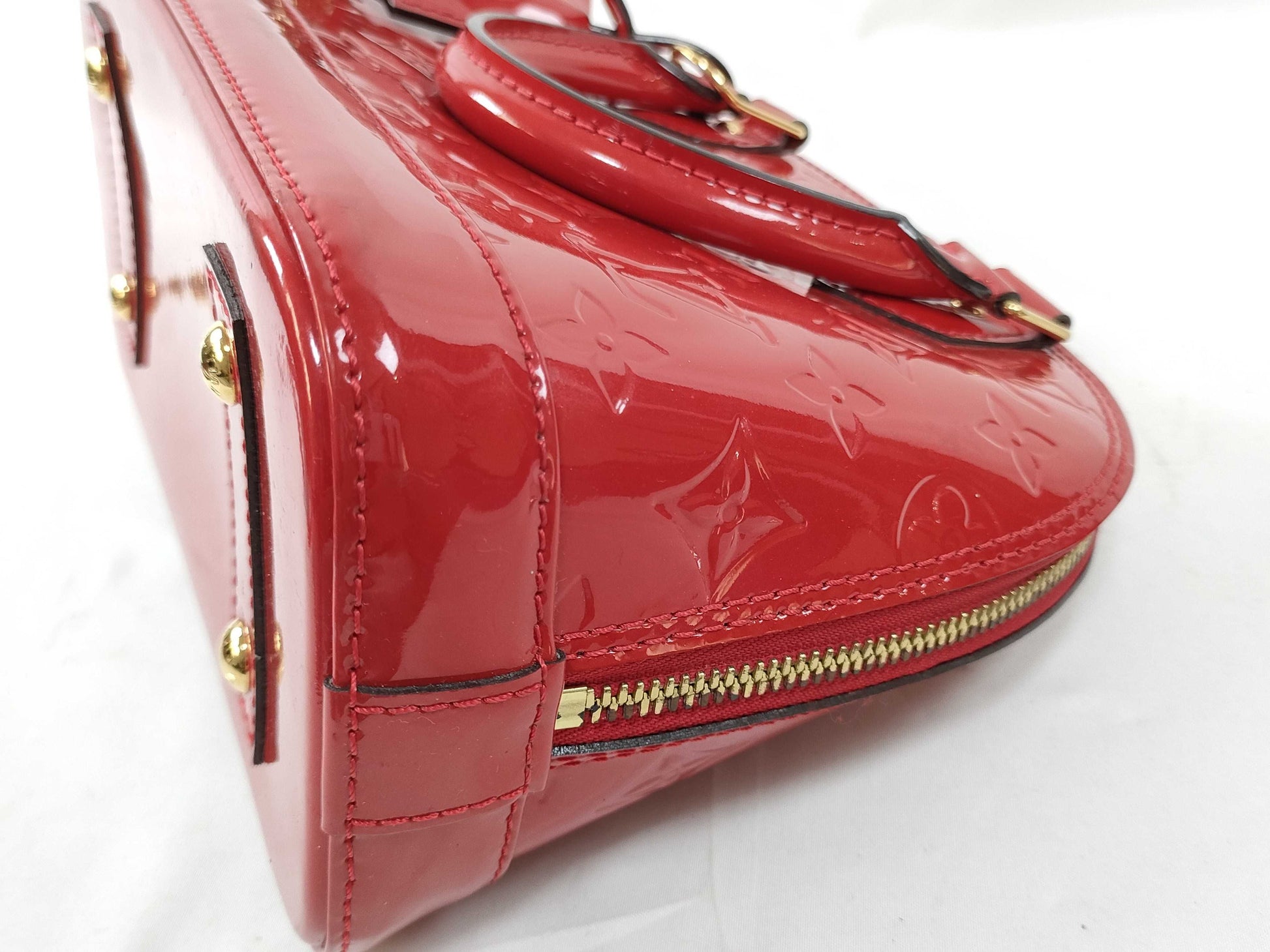 LOUIS VUITTON FL 2165 RFID Unverified Vernis Louis Vuitton Alma BB Handbag
