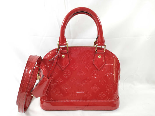 LOUIS VUITTON FL 2165 RFID Unverified Vernis Louis Vuitton Alma BB Handbag