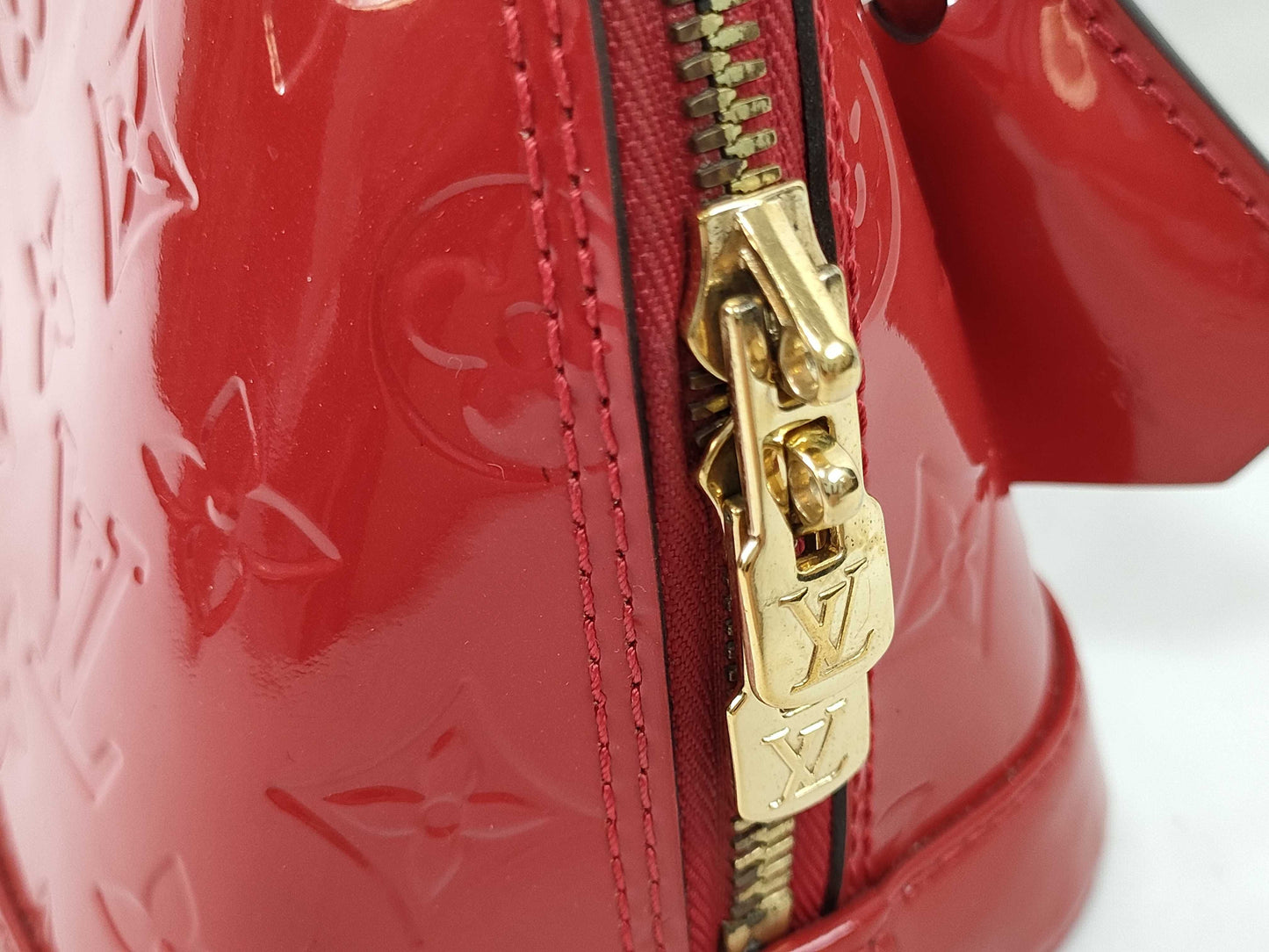 LOUIS VUITTON FL 2165 RFID Unverified Vernis Louis Vuitton Alma BB Handbag