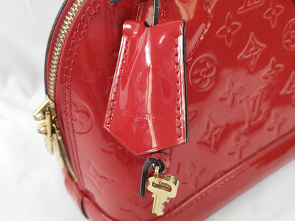 LOUIS VUITTON FL 2165 RFID Unverified Vernis Louis Vuitton Alma BB Handbag
