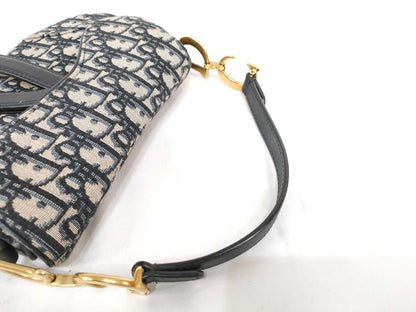 Dior Trotter Dior Oblique Saddle Bag Canvas Shoulder Bag Handbag