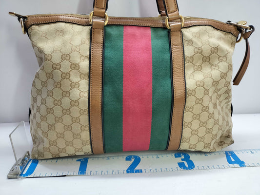 GUCCI GG Canvas Gucci Hand Shoulder Bag Tote Bag