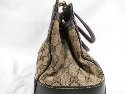 GUCCI GG Canvas Gucci Tote Bag Handbag