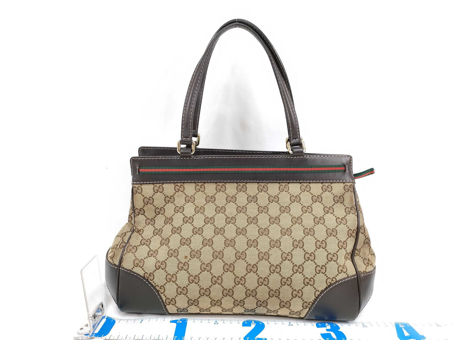 GUCCI GG Canvas Gucci Tote Bag Handbag
