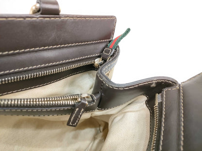 GUCCI GG Canvas Gucci Tote Bag Handbag