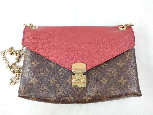 LOUIS VUITTON CA 4115 RFID Unverified Monogram Louis Vuitton Chain Shoulder Bag