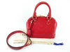 LOUIS VUITTON Vernis Louis Vuitton Alma BB Handbag with Serial Number