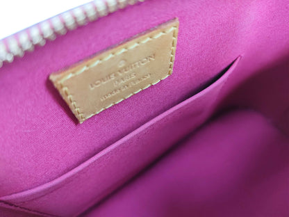 LOUIS VUITTON Vernis Louis Vuitton Alma BB Handbag with Serial Number