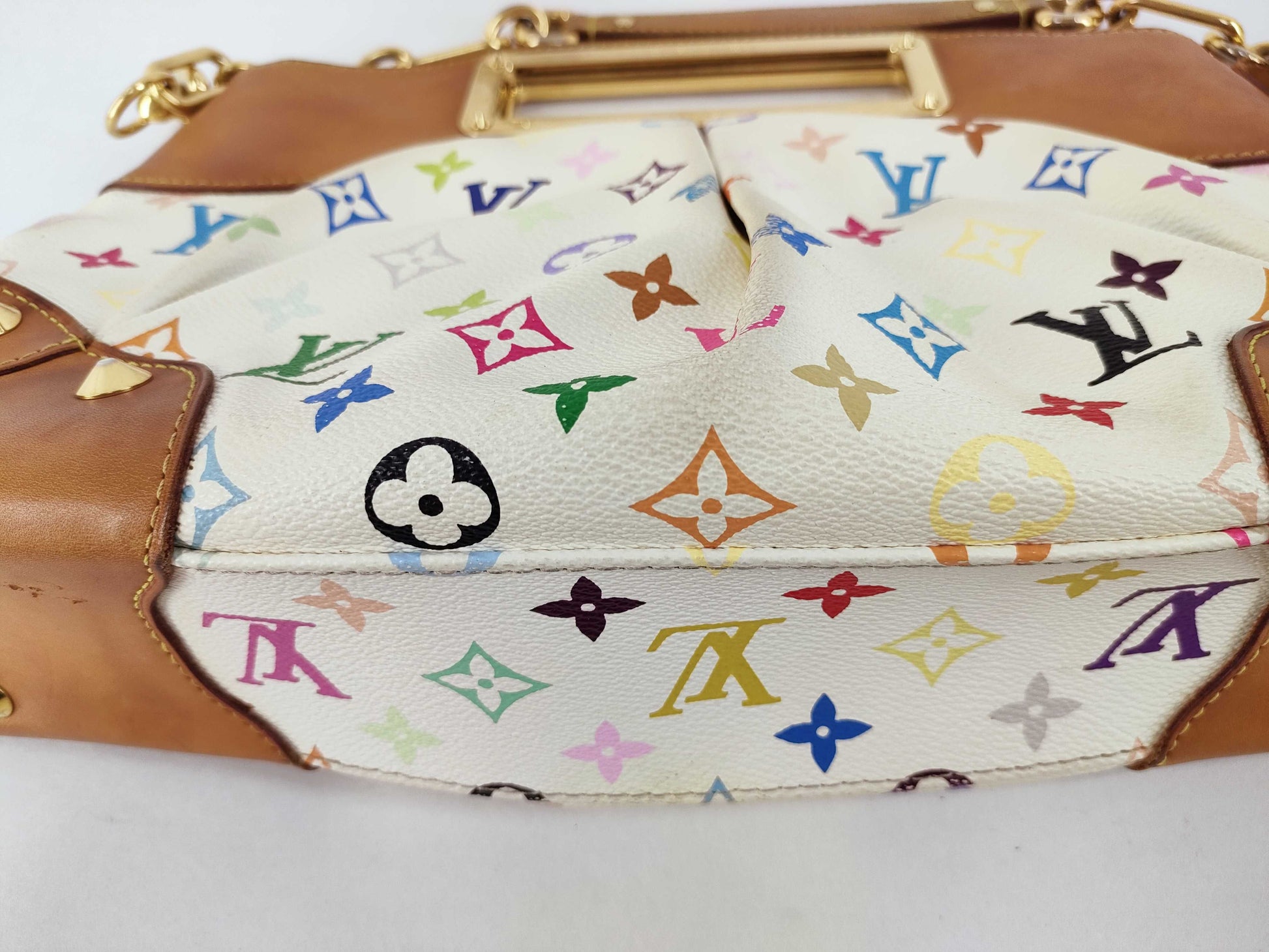 LOUIS VUITTON Monogram Multicolore Handbag with Serial Number