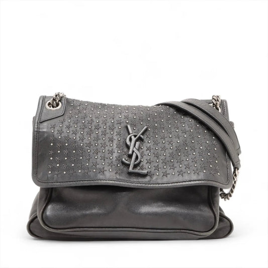 SAINT LAURENT Saint Laurent Paris Niki Leather Chain Shoulder Bag 498894