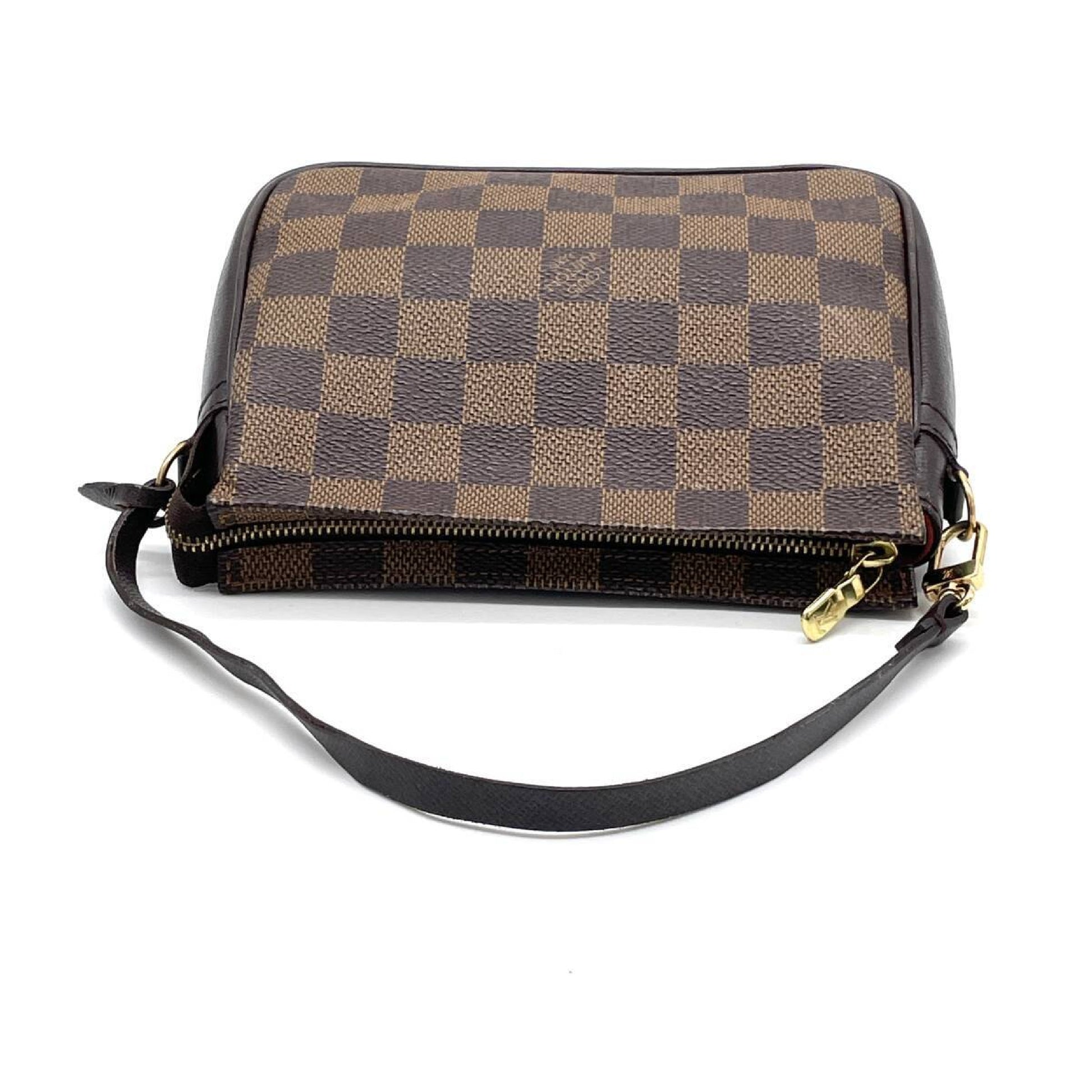 LOUIS VUITTON Damier Truss Makeup Accessory Pouch Handbag